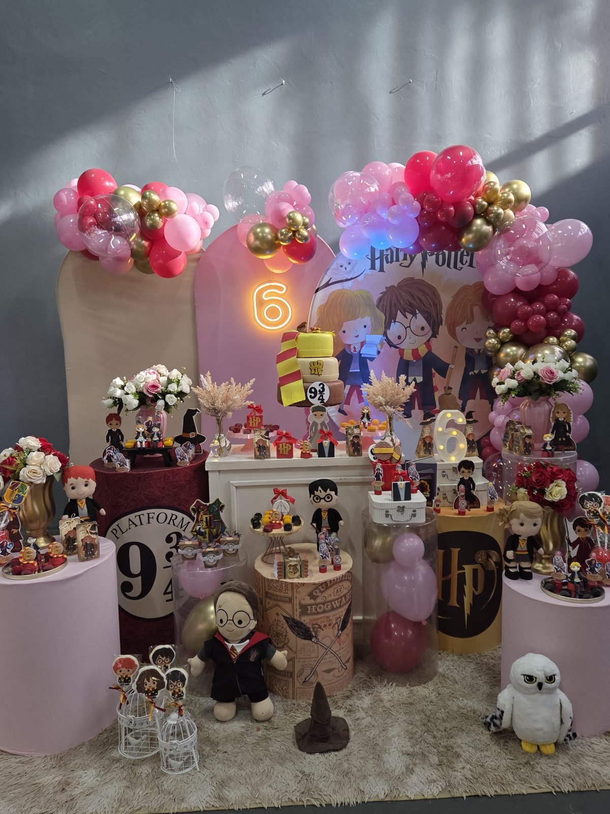 Decoração de festa infantil de Harry Potter na FesThay