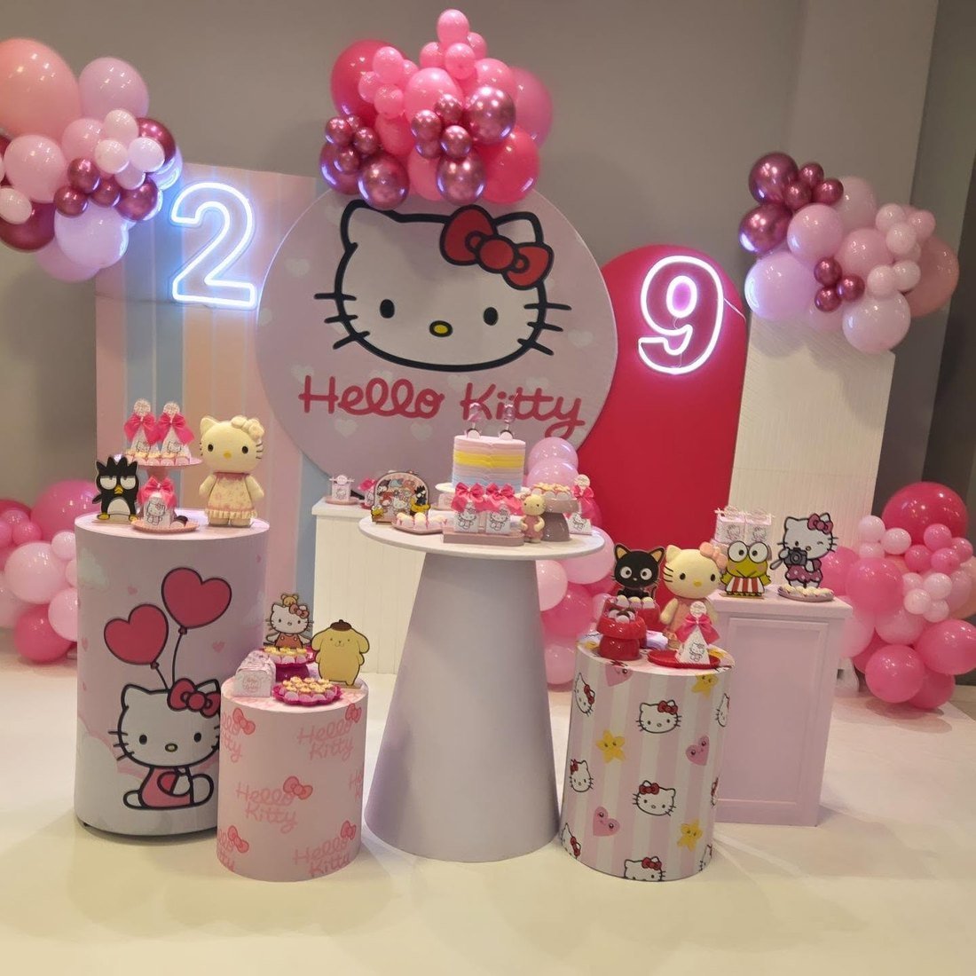 Decoração de festa tema Hello Kitty