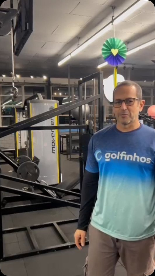 Sala de musculação da Academia Golfinhos